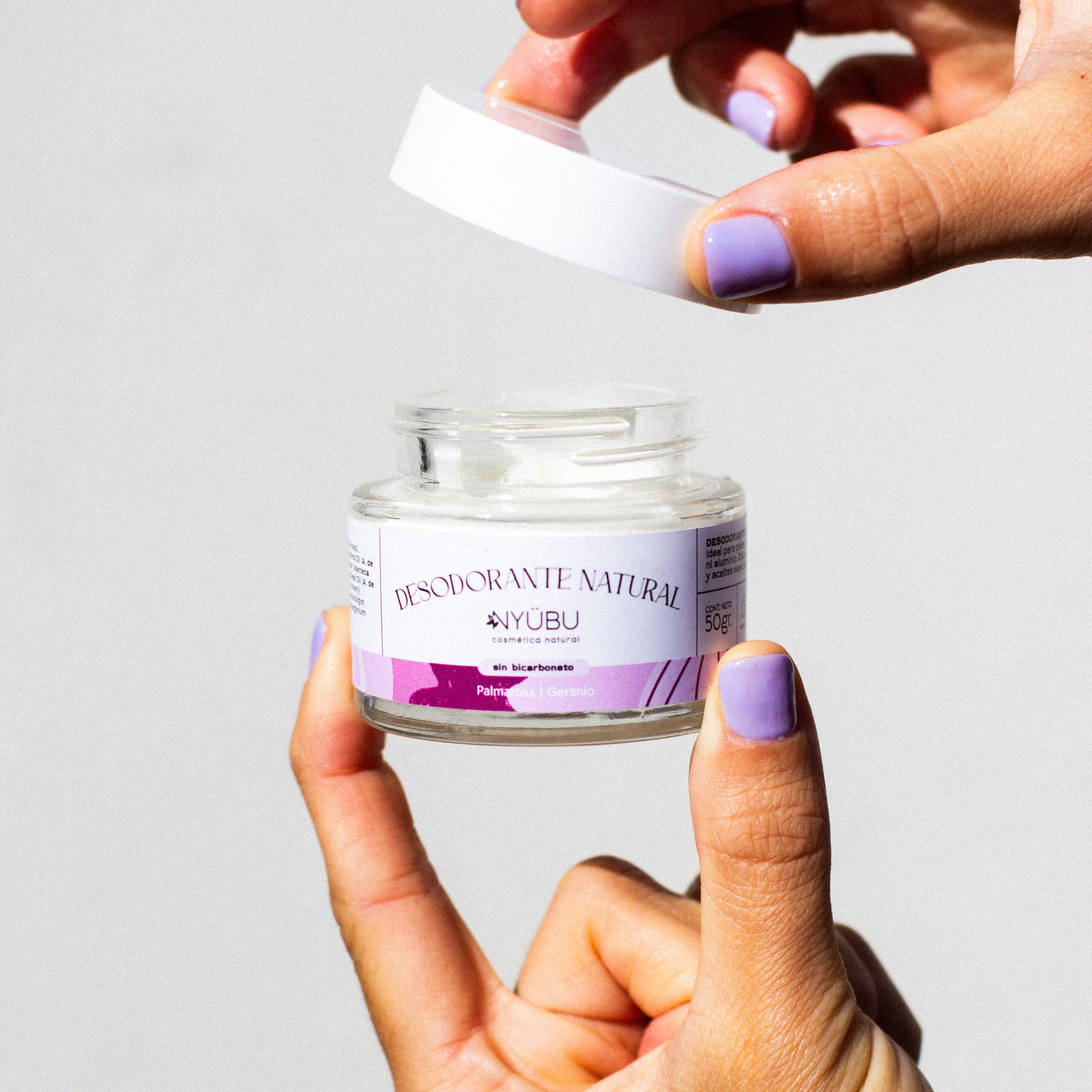 Desodorante Libre de Bicarbonato: Palmarosa + Geranio - Imagen 2