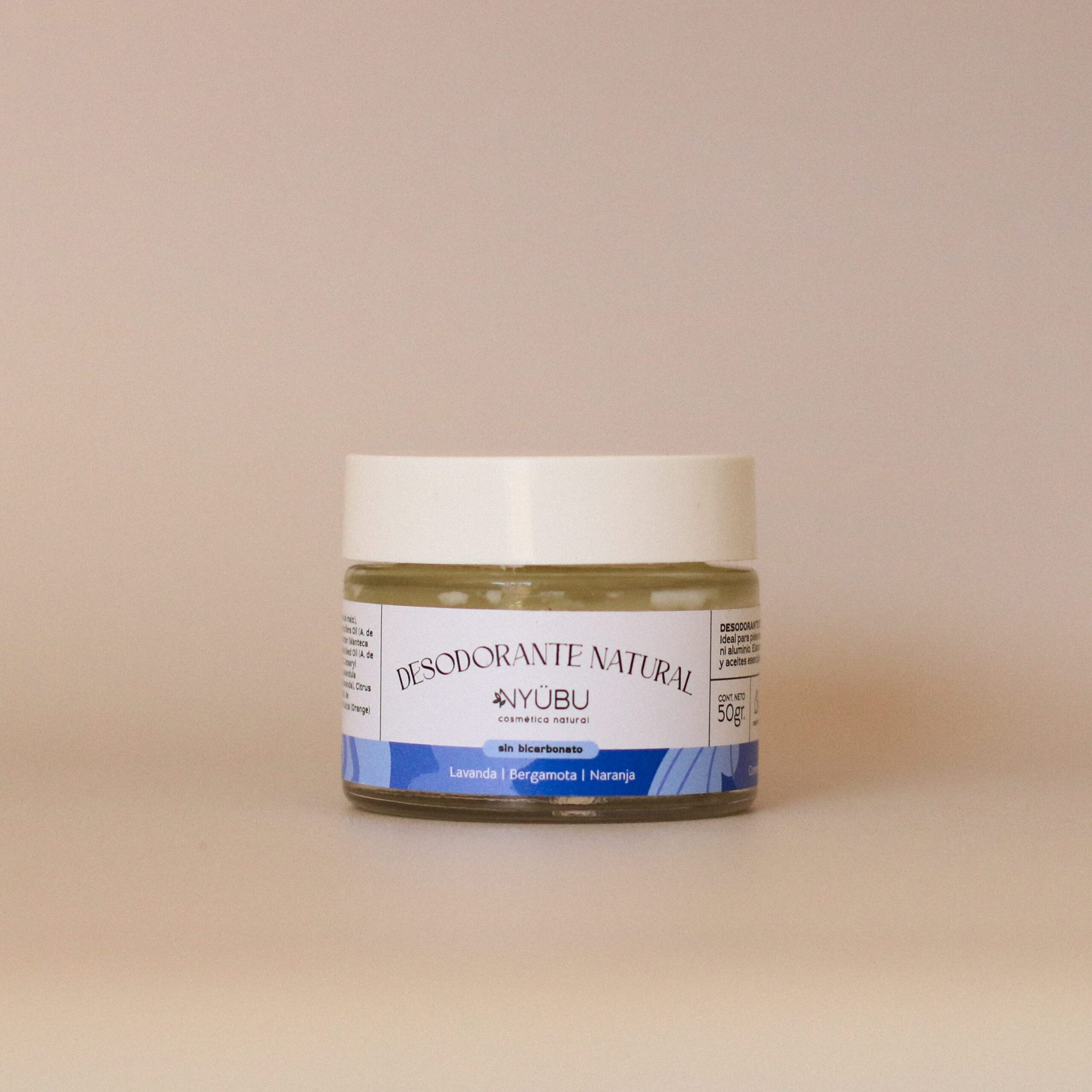 Desodorante Libre de Bicarbonato: Lavanda + Bergamota + Naranja