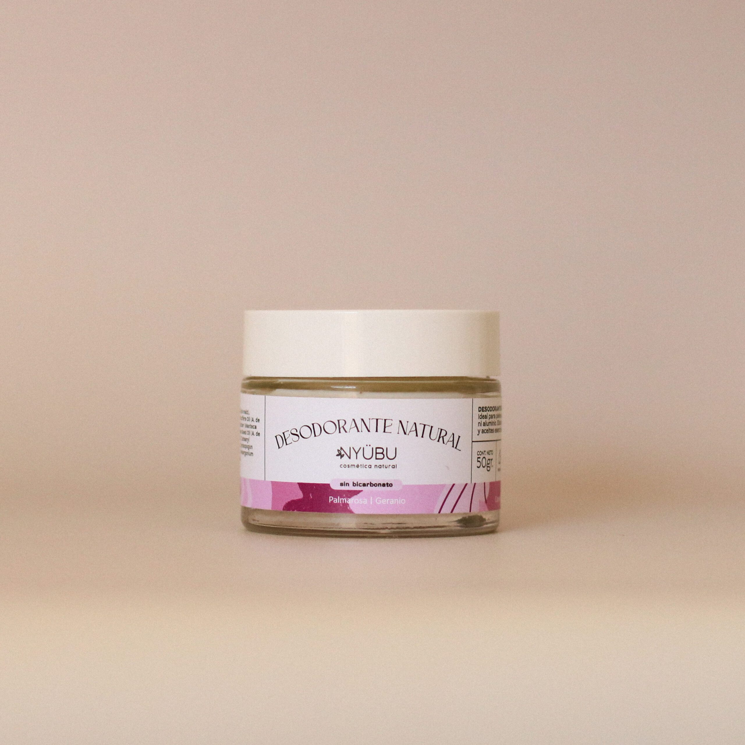 Desodorante Libre de Bicarbonato: Palmarosa + Geranio