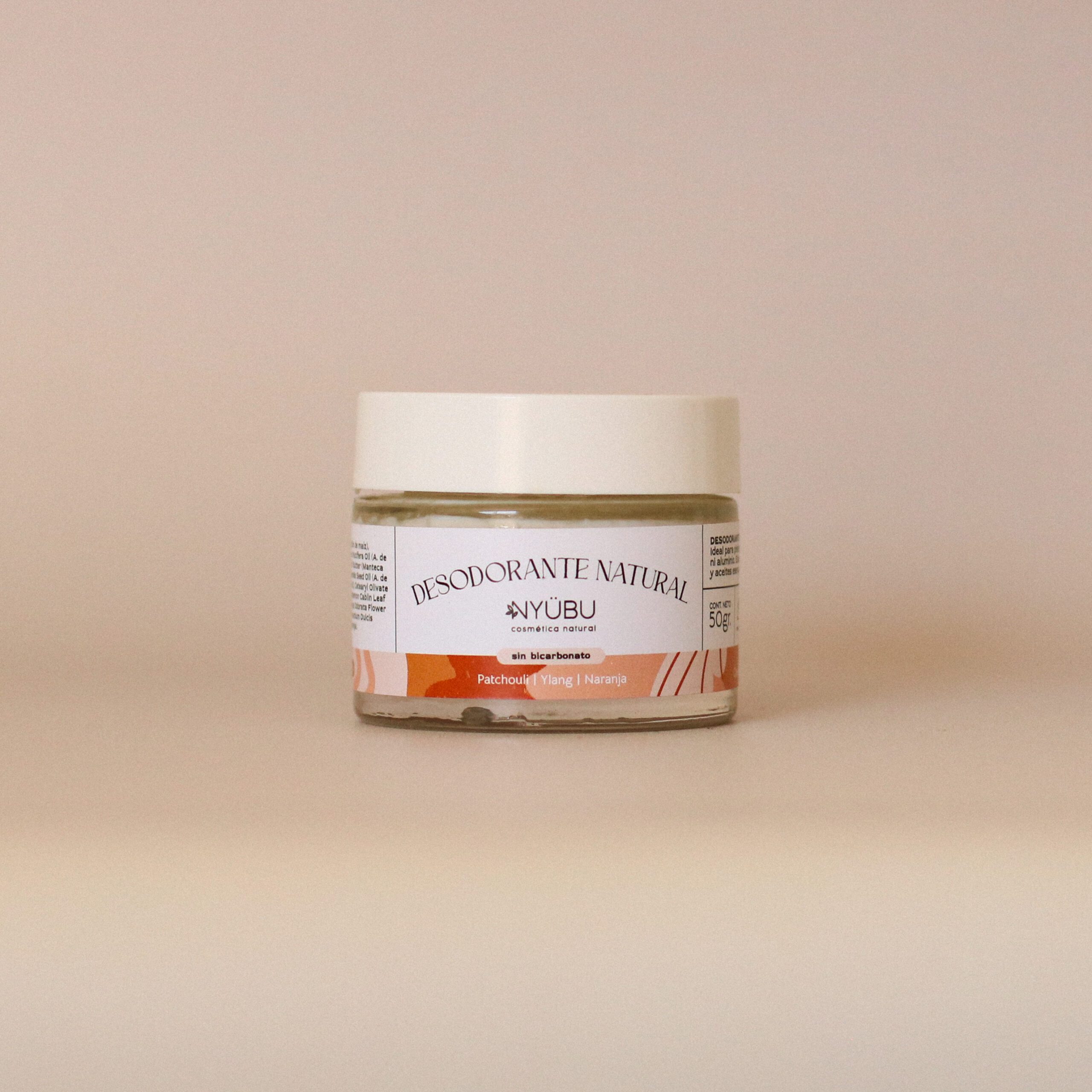 Desodorante Libre de Bicarbonato: Patchouli + Ylang + Naranja