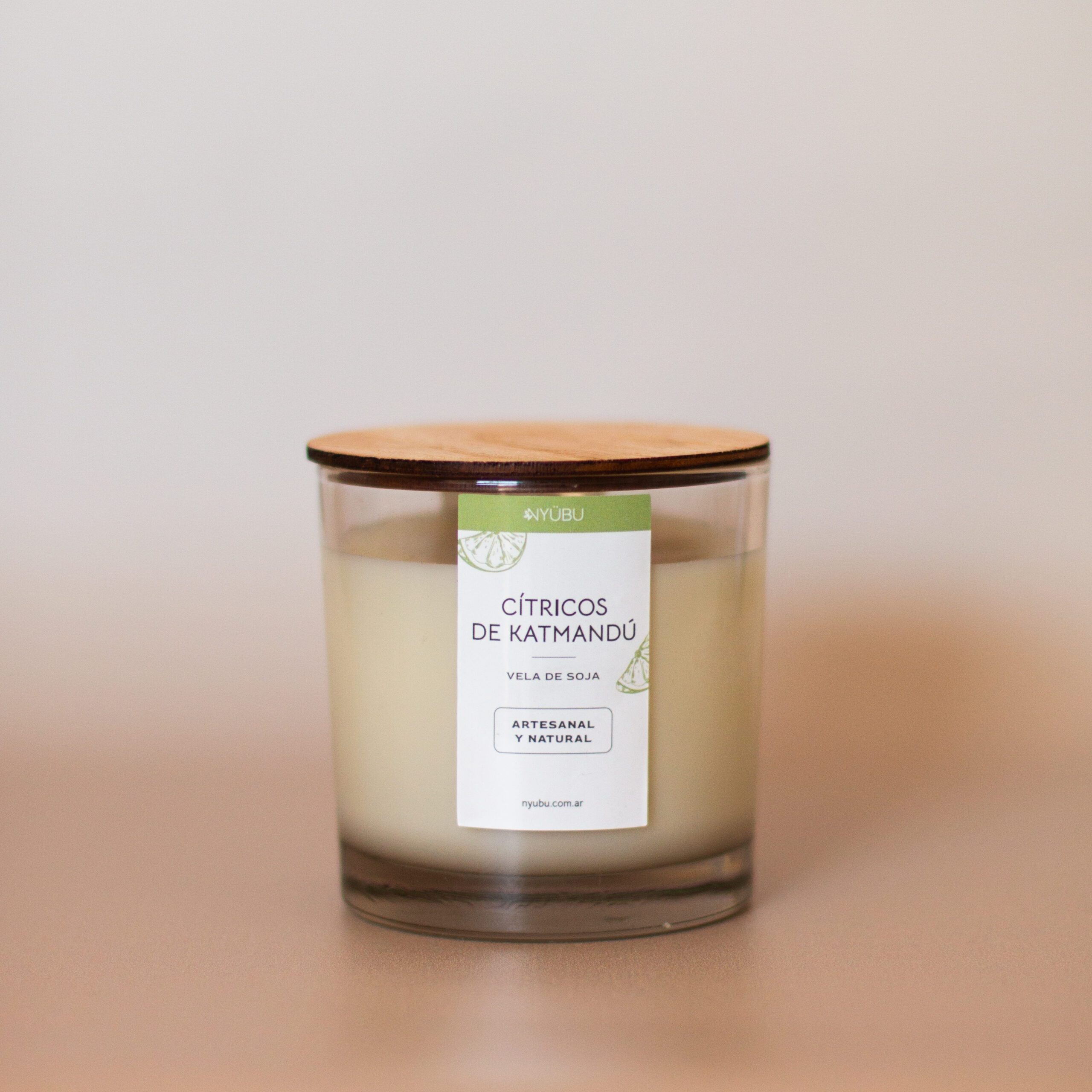Vela de cera de soja - Cítricos de Katmandú