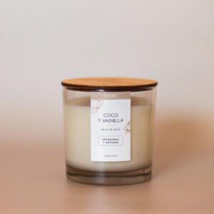 Vela de cera de soja - Coco y vainilla