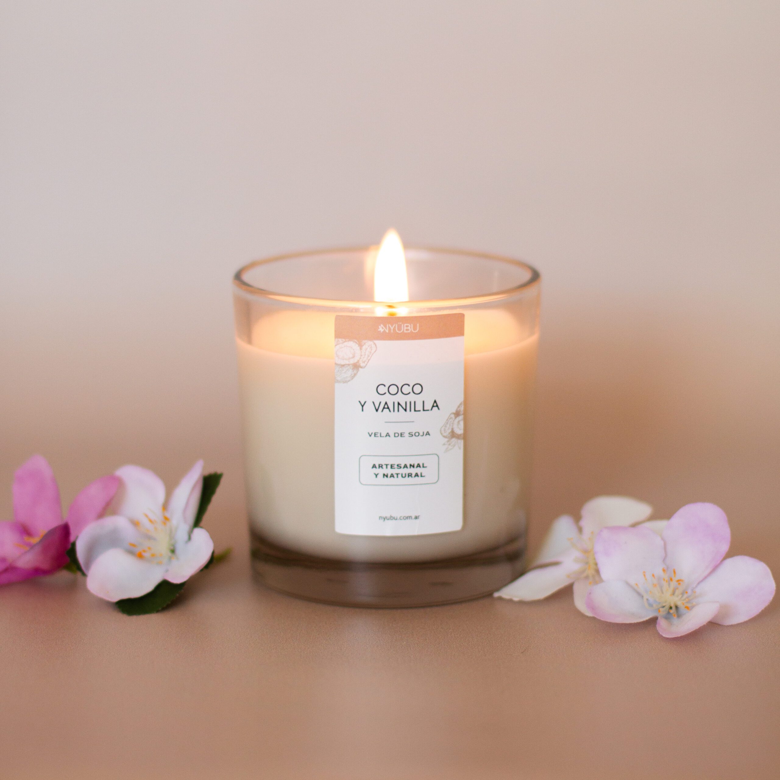 Vela de cera de soja - Coco y vainilla - Imagen 2