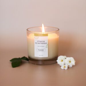 Vela de cera de soja - Cítricos de Katmandú