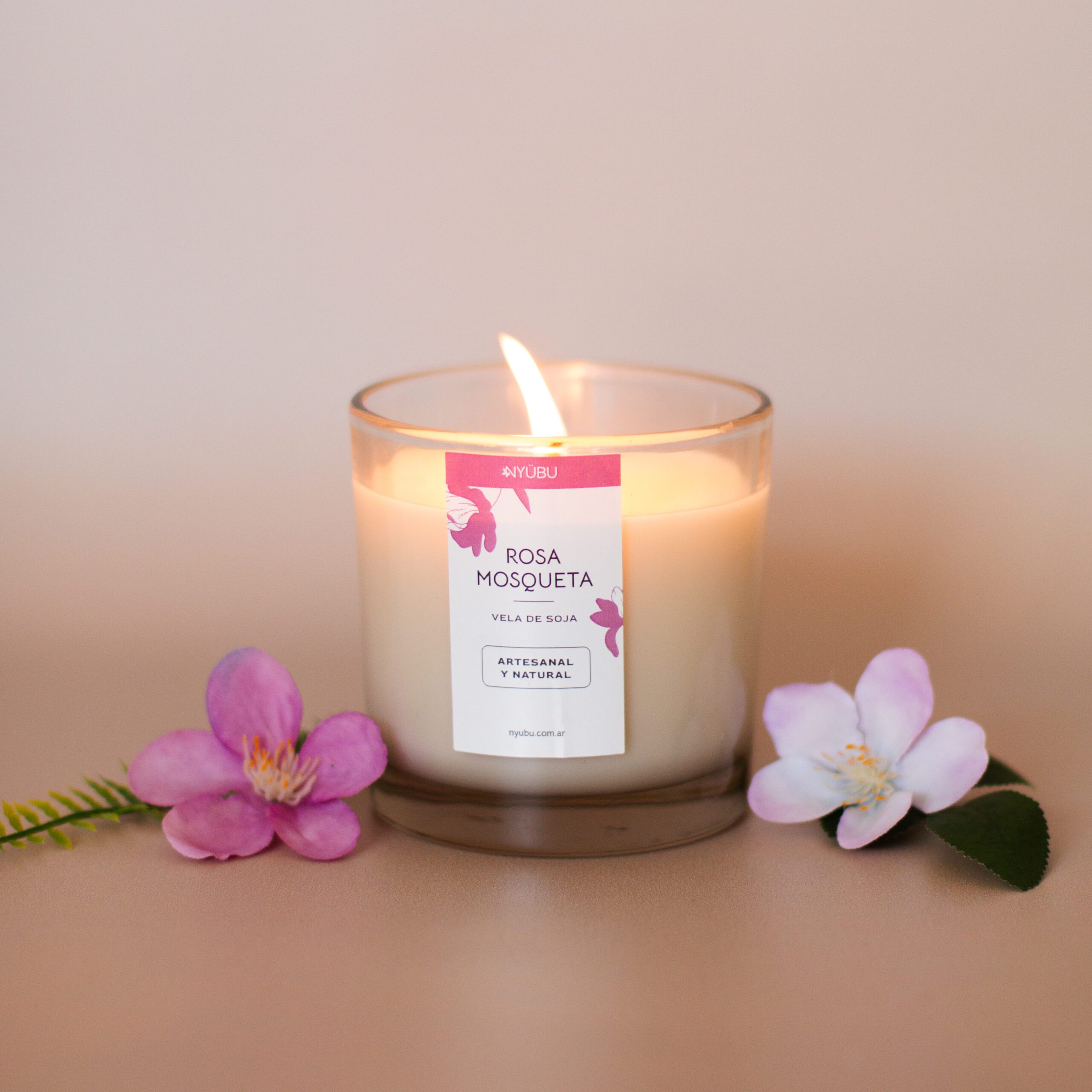 Vela de cera de soja – Rosa Mosqueta - Imagen 2