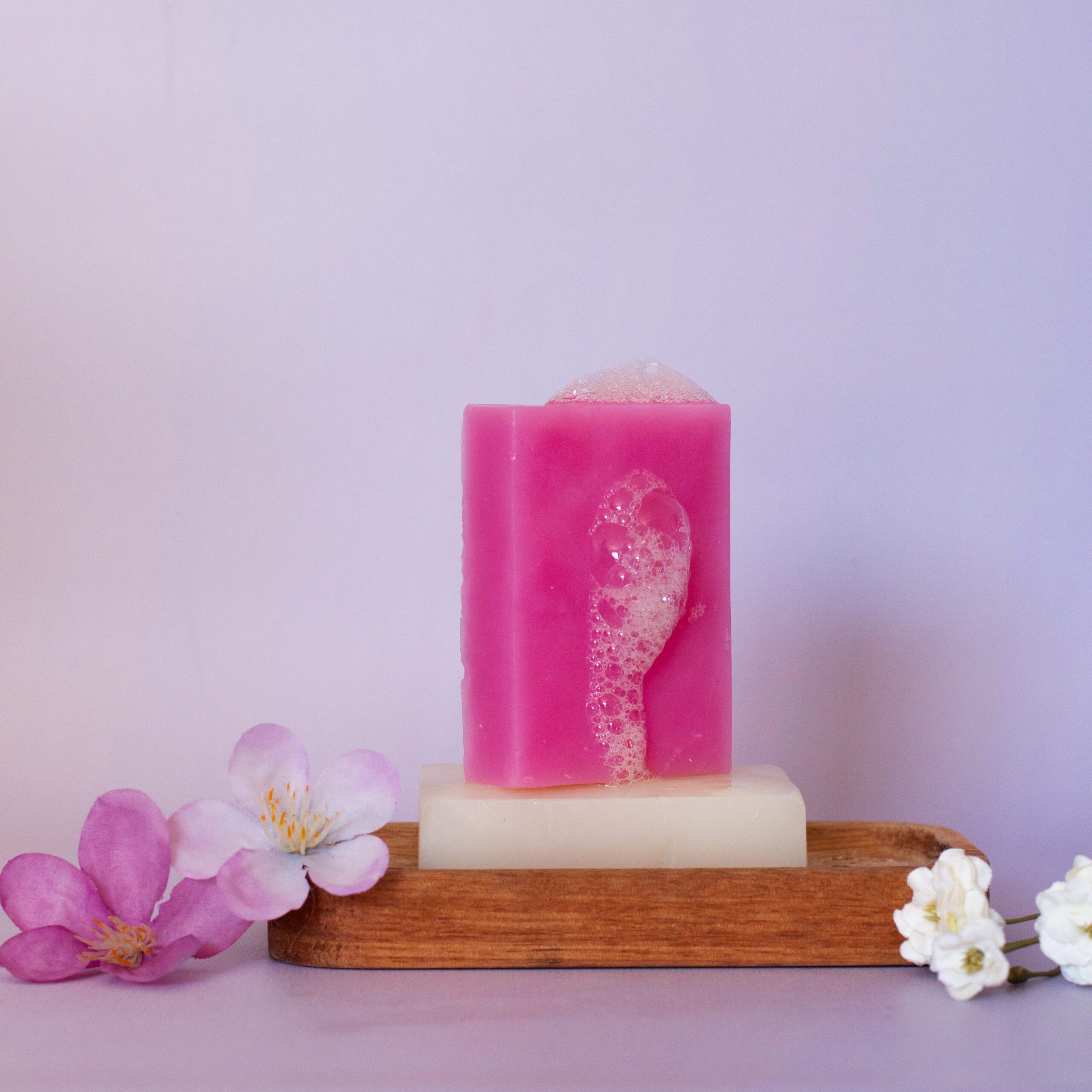 Jabón de Coco - Aroma Frambuesa - Imagen 3