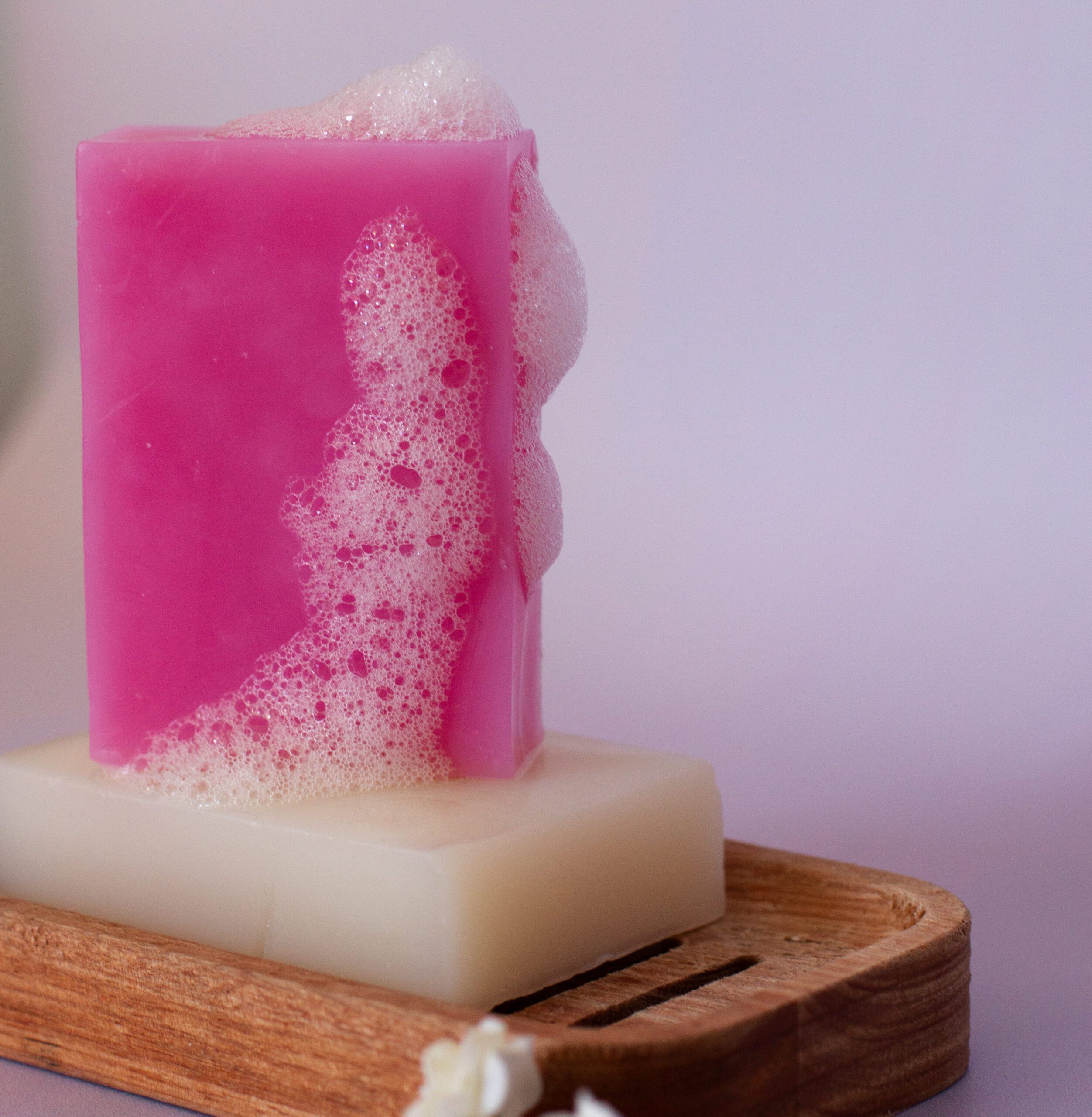 Jabón de Coco - Aroma Frambuesa - Imagen 4