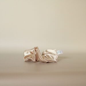 Scrunchies de satén - Champagne