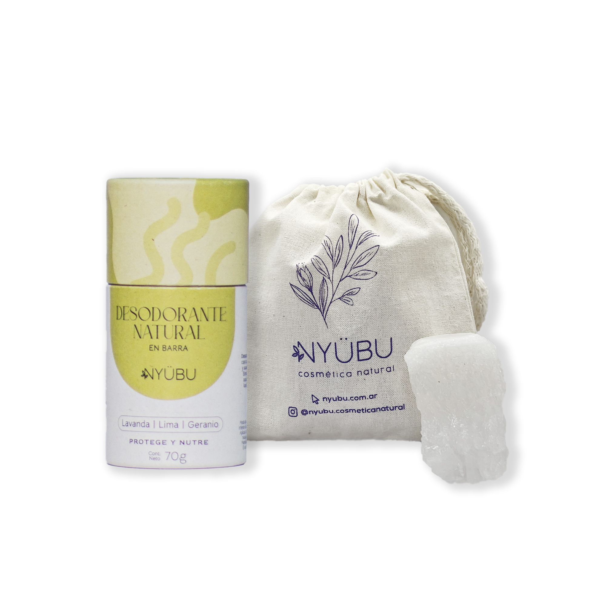 Piedra de Alumbre + Desodorante en barra - Imagen 2