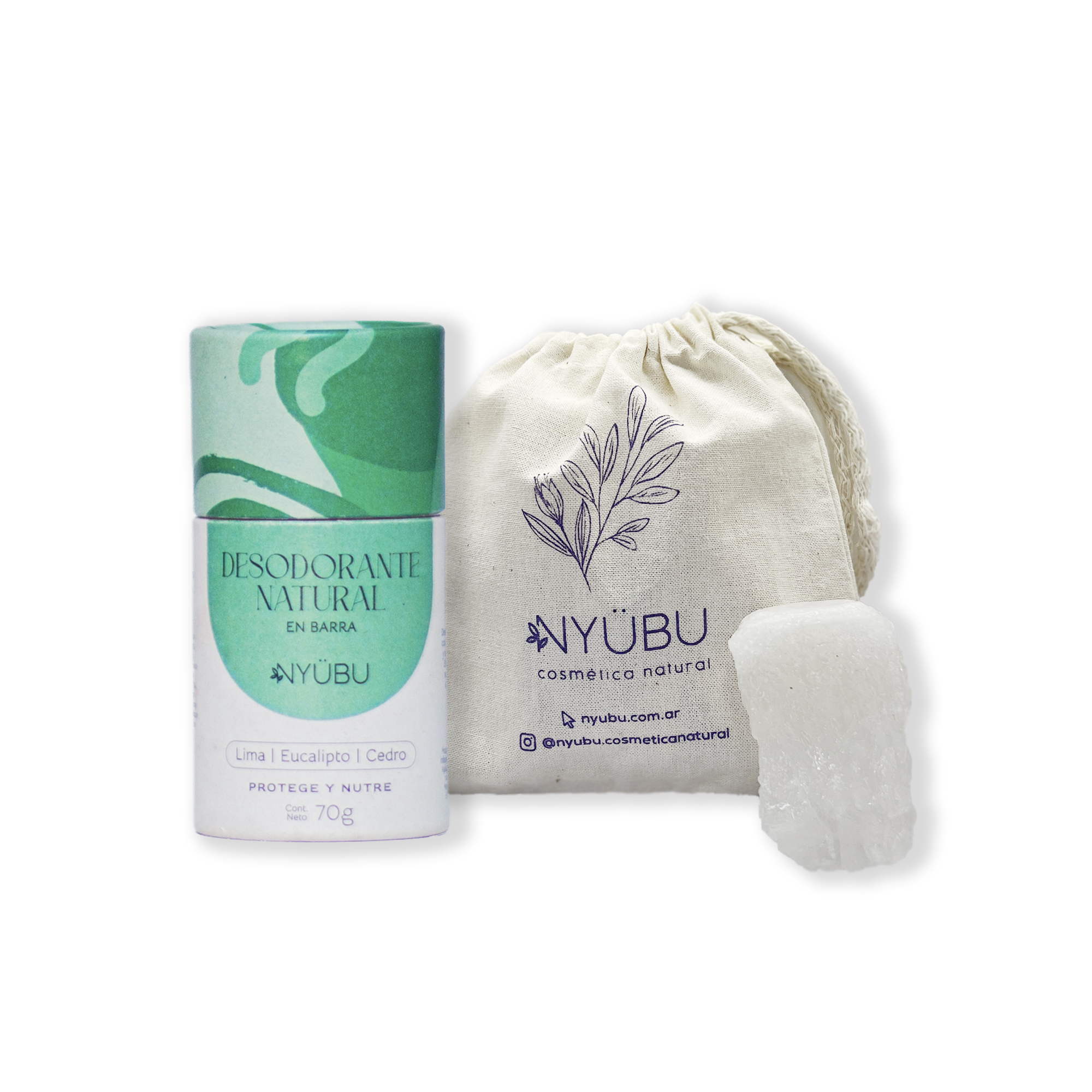 Piedra de Alumbre + Desodorante en barra - Imagen 3