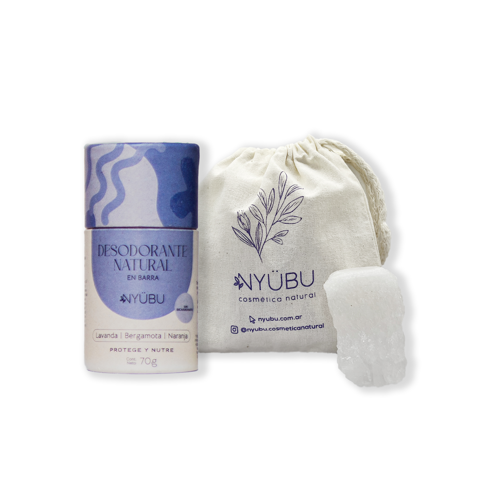 Piedra de Alumbre + Desodorante en barra